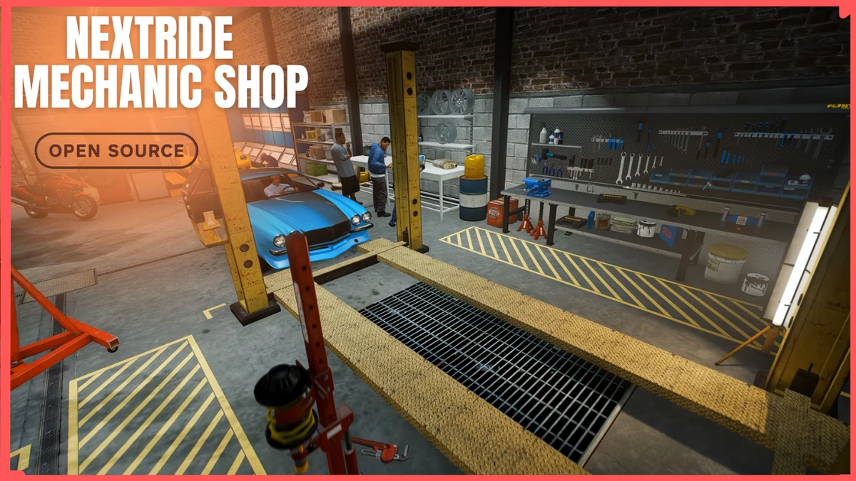 NextRide MLO FiveM | Mechanic Shop & Custom Garage | Open Source